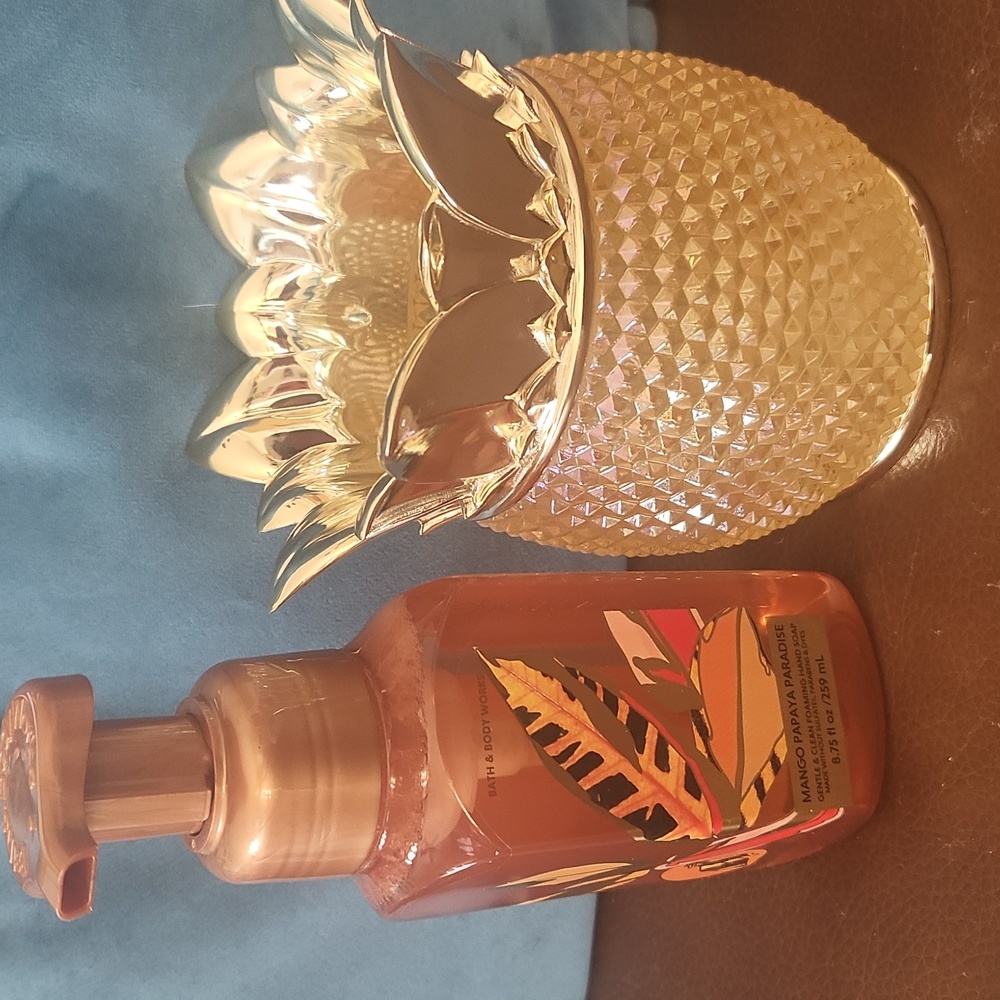 NWT Bundle of Foam Soap & Pineapple 🍍 Soap Holder